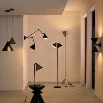 AM.PM Staande leeslamp in ijzer metaal, Moke