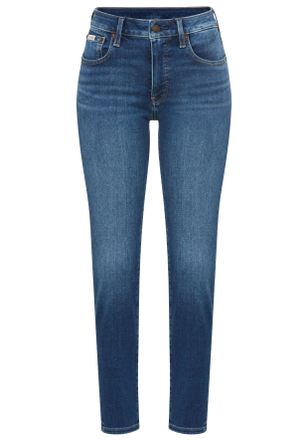 Calvin Klein Jeans Skinny-fit-Jeans CALVIN KLEIN JEANS MID RISE SKINNY, Damen, Gr. 31, L&auml;nge 30, midtown blau, Denim/Jeans, Obermaterial: 80% Baumwolle, 12% Polyester, 6