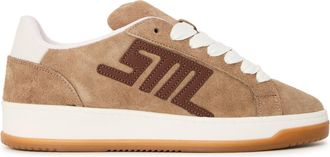 Steve Madden Womens Alysha Low Top Trainers in Taupe/Brown - Size UK 7