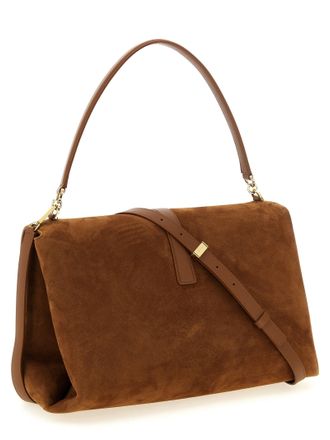 Ferragamo Womens Brown Goatskin Shoulder Bag