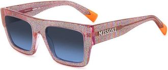 Missoni MIS 0129/S 0QQ7 08 Pink Multicolot/Dark Blue Mirror