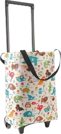 Generic Grocery Cart - Large Foldable Tote, soft Lightweight Design, Easy Carry Handles, Compact Storage, Sturdy Frame | For Camping Outdoors Fishing Beaches 