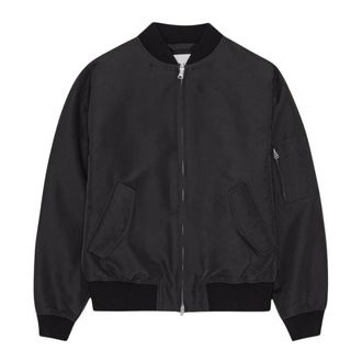 Nn.07 Atlas Shell Bomber Jacket - - Jackets - Uomo - Nero - 2XL