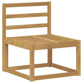 vidaXL Sof&aacute; Intermedio De Exterior Madera De Acacia S&oacute;lida Blanco Vidaxl