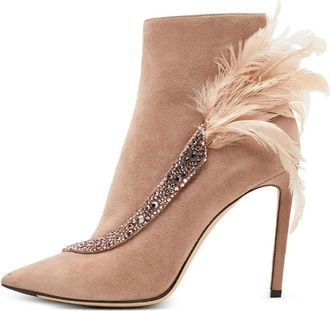 Jimmy Choo London 110mm Tanya boots - Neutrals