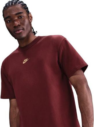 Nike Mens NSW Premium Essentials SUST T-Shirt - Dark Team Red/Gold Size 3XL