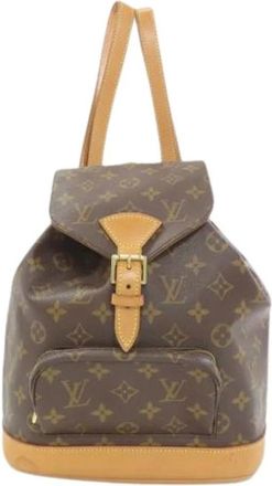 Louis Vuitton Pre-owned Backpacks, female, Brown, Size: ONE SIZE Pre-owned Montsouris MM Backpack