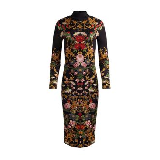 Alice & Olivia Midi Dresses, female, Multicolor, 3XS, Alice + Olivia Dresses Black