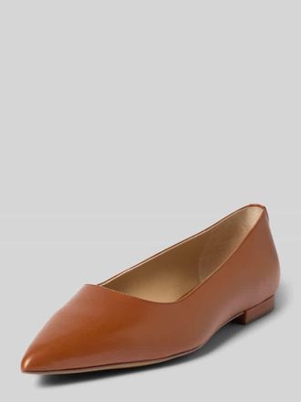 Lauren Ralph Lauren Ballerinas mit strukturierter Sohle Modell LONDYN in Cognac, Gr&ouml;&szlig;e 36,5