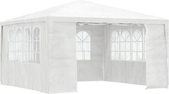 vidaXL Professional Party Tent with Side Walls 13.1x13.1 White 90 g/m², 48525