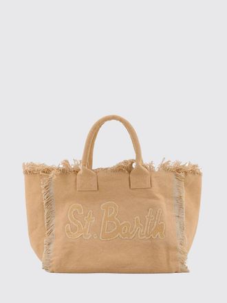 MC2 Saint Barth Borsa Vanity in canvas di cotone con logo ricamato