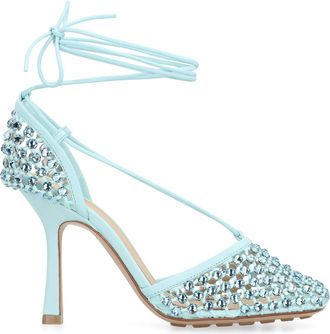 Bottega Veneta Sparkle Stretch Heeled Sandals