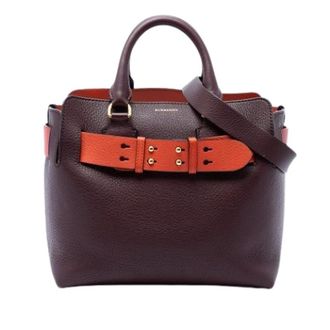 Burberry Pre-owned Marais Belt Satchel - Dames - Vintage Shopper - Veelkleurig - ONE Size - Leer - Vintage