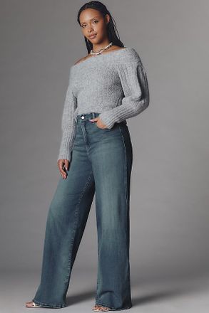 Good American Soft Tech Good Skate Wide-Leg Jeans