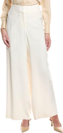 Lafayette 148 New York Plus Dalton High-Rise Silk-Blend Pant