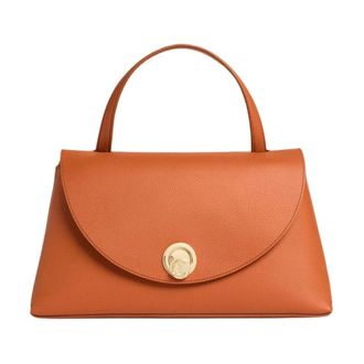 Coccinelle Nikla Flap Bag - Dames - Handtassen - Oranje - ONE Size - Leer - Tassen