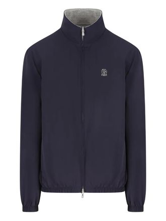 Brunello Cucinelli Giacca con logo - CKM43 Navy Blue