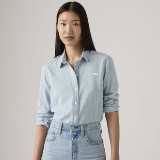Levi's Classic Shirt - Womens - XS - Blue