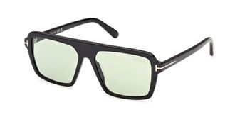 Tom Ford FT1176 VINCENT 01N Mens Sunglasses Black Size 56