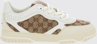Gucci Sneakers Re-Web in pelle con inserti in tessuto jacquard GG