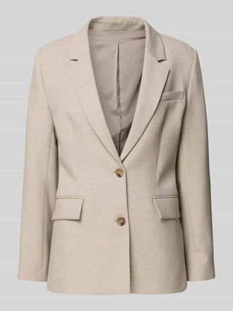 Selected Regular Fit Blazer mit Viskose-Anteil Modell RITA in Beige, Gr&ouml;&szlig;e 34
