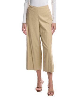 Vince Crop Wide Linen-Blend Pant