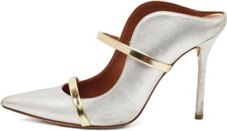 Malone Souliers Mules in pelle metallizzata 85mm Pre-owned - Argento
