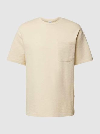 Selected T-Shirt mit aufgesetzter Brusttasche Modell LOOSESAUL in Offwhite, Gr&ouml;&szlig;e S