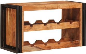 vidaXL Wine Rack Brown 80 x 45 x 33 cm Solid Acacia Wood vidaXL