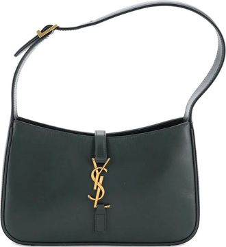 Saint Laurent Borsa passepartout Le 5 a 7 piccola in pelle - Verde