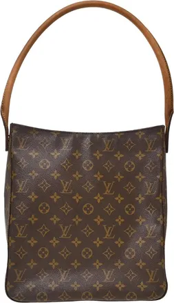 Louis Vuitton Looping Monogram Canvas Brown Canvas Handbag (Pre-Owned)
