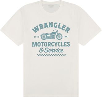 Wrangler T-Shirt WRANGLER WRANGLER T-Shirt Americana, Herren, Gr. 4XL, wei&szlig;, Obermaterial: 100% Baumwolle CO., Shirts T-Shirt