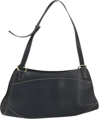Loewe Pre-owned Shoulder Bags, female, Black, Size: ONE SIZE Pre-owned Leather Shoulder Bag