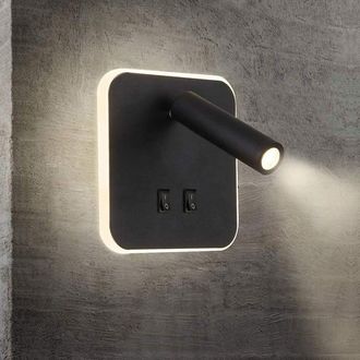 OEM Aplique De Pared Negro, Aplique De Pared Led Ajustable, L&aacute;mpara De Lectura Para Mesita De Noche, Aplique De Pared Giratorio, Aplique De Pared Decorati