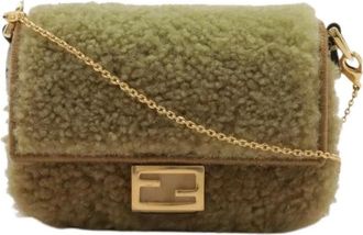Fendi Pre-owned Mini Bags, female, Beige, Size: ONE SIZE Pre-owned Fabric Mini Bag