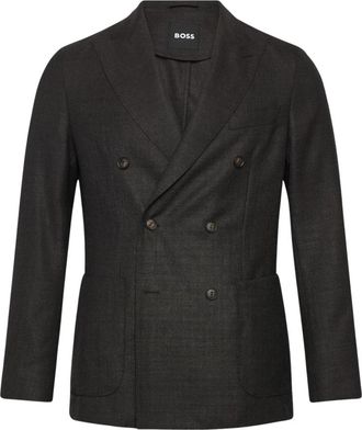 HUGO BOSS C-Hanry DB Blazer - Heren - Business blazers - Bruin - XL - Wol - Kostuums