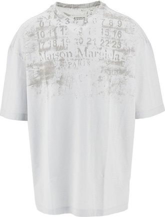 Maison Margiela Logo print oversized T-shirt Man XL