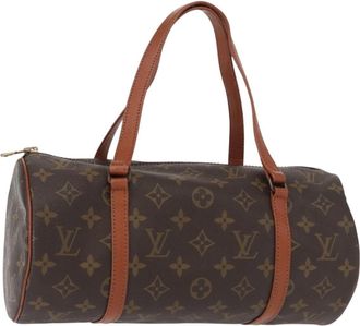 Louis Vuitton Papillon Handbag Monogram Canvas Brown Canvas Handbag (Pre-Owned)