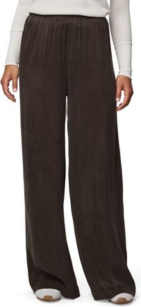 Splendid Serena Satin Pull-On Pants in Soft Chocolate Brown at Nordstrom, Size Medium