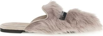 Dolce & Gabbana Grey Slip-on Sandals
