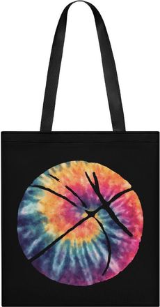 Generic Watercolor Tie Dye Basketball Tote Bag for Women Men Shoulder Bags Purses Pouch Handbags