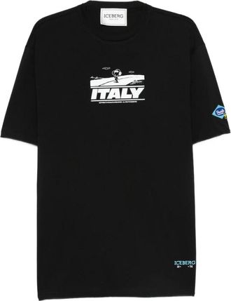 Iceberg Hombre, Camisetas, Negro, Talla: S