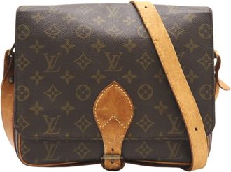Louis Vuitton Brown Coated Canvas Shoulder Bag (Pre-Owned)