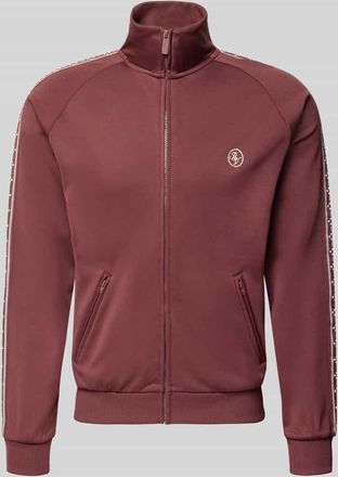 Review Trainingsjacke mit aufgesetztem Band auf Raglan&auml;rmeln in Schoko, Gr&ouml;&szlig;e XXL