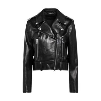 Balenciaga Jacket - Dames - Leren en Su&egrave;de Jassen - Zwart - S - Leer - Jassen