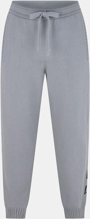 Off-white Mens Off White Ribbed Straight Joggers in Grey/Black - Size X-Small
