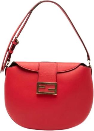 Fendi Pre-owned Shoulder Bags, female, Red, Size: ONE SIZE Pre-owned Vintage Shoulder Bag