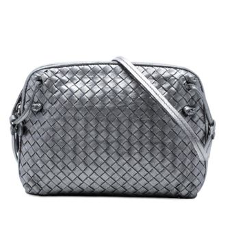 Bottega Veneta Pre-owned Bottega Veneta Metallic Nappa Intrecciato Nodini Crossbody Ladies 189NGOQ40F6IOBAU