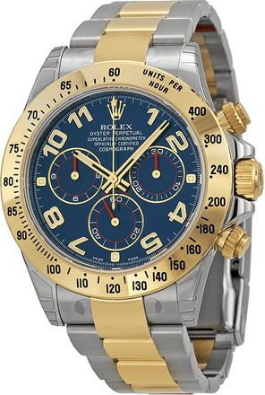 Rolex Pre-owned Rolex Cosmograph Daytona Chronograph Diamond Blue Dial Mens Watch 116523BLAO