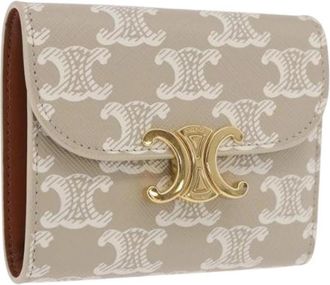 Celine Pre-owned Vintage Portemonnee - Dames - Vintage Accessoires - Beige - ONE Size - Leer - Vintage